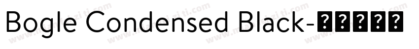 Bogle Condensed Black字体转换